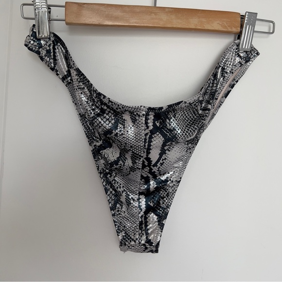 NWOT Bond Eye Metallic Snakeskin Bikini - Picture 7 of 13